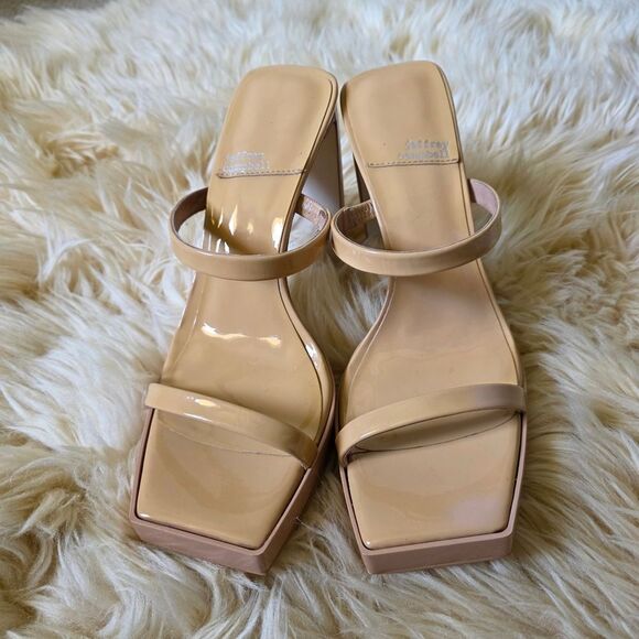 Jeffrey Campbell Creme Hustler High Heels Size 9 - Picture 3 of 8